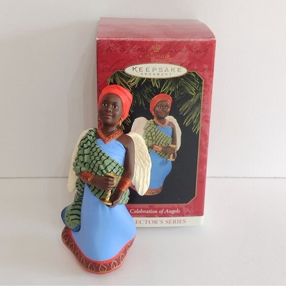 Vintage 1997 Hallmark Keepsake Ornament Celebration Of Angels Kwanzaa #3 - Picture 1 of 3